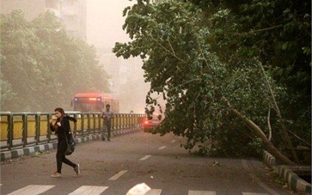 هشدار وزش باد شدید در تهران برای ۲۹ شهریور