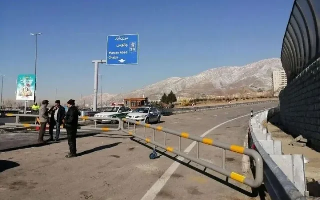 جاده چالوس از ساعت ۱۷ یک‌طرفه می‌شود