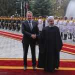 مراسم استقبال رسمی روحانی از باقر عزت بگوویچ